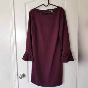 Karl Lagerfeld burgundy dress